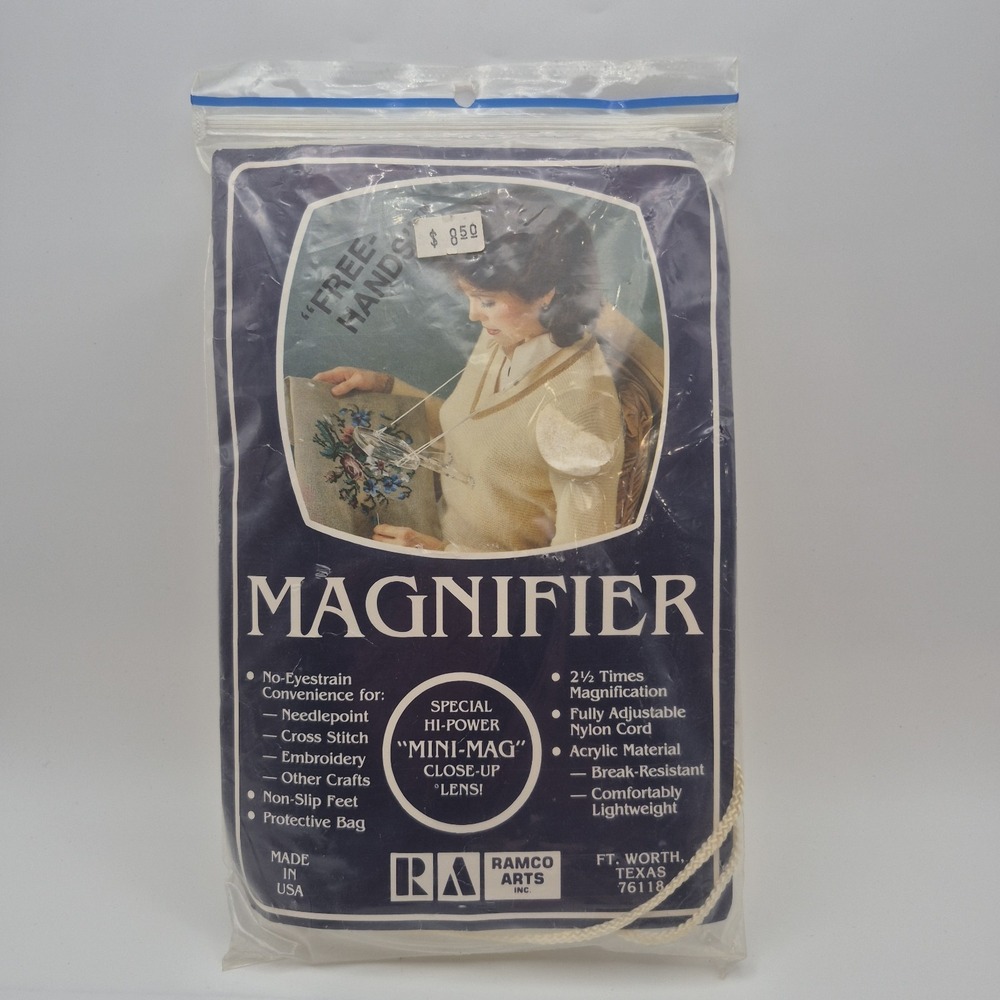 Magnifier 2.5 times Magnification Hands Free New Old Stock Made in USA